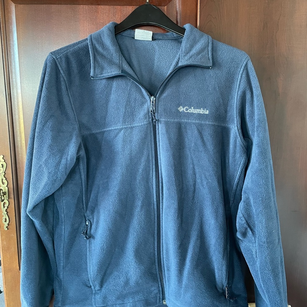 Columbia Navy Fleece Zip-Up